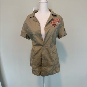 Harley-Davidson Khaki Short-Sleeve Shirt